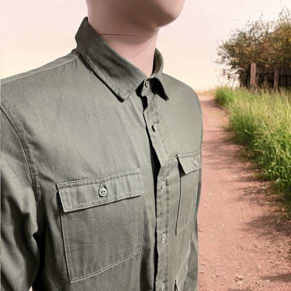 Brave Soul London Four Flap Pocket Utility Shacket - Picture 9 of 16